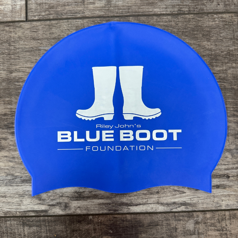 Royal Blue Swim Cap - Foundation Logo